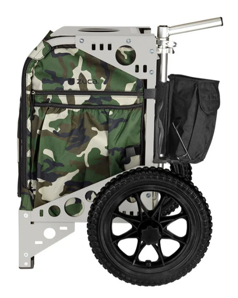 Disc Golf Cart - Woodland Camo Insert with Optional Frame Colour